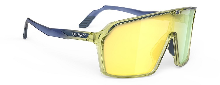 Rudy Project SPINSHIELD 太陽眼鏡 藍黃框/金鏡片 CRYSTAL BLUE ANIO / APPLE GREEN FADE GLOSS