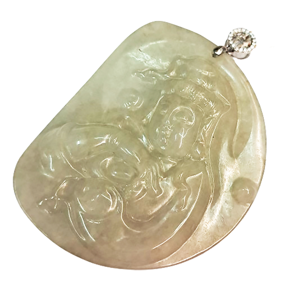 白衣觀音玉佩【十方】139706