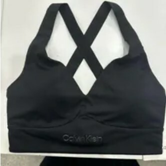[S] CALVIN KLEIN MID IMPACT CROSSOVER TRAINING BRA,BLACK, SP40600572-404F200001 (SCK525)