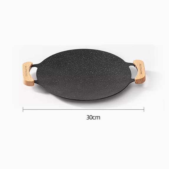 New barbecue plate iron plate utensils (small _ open flame model)