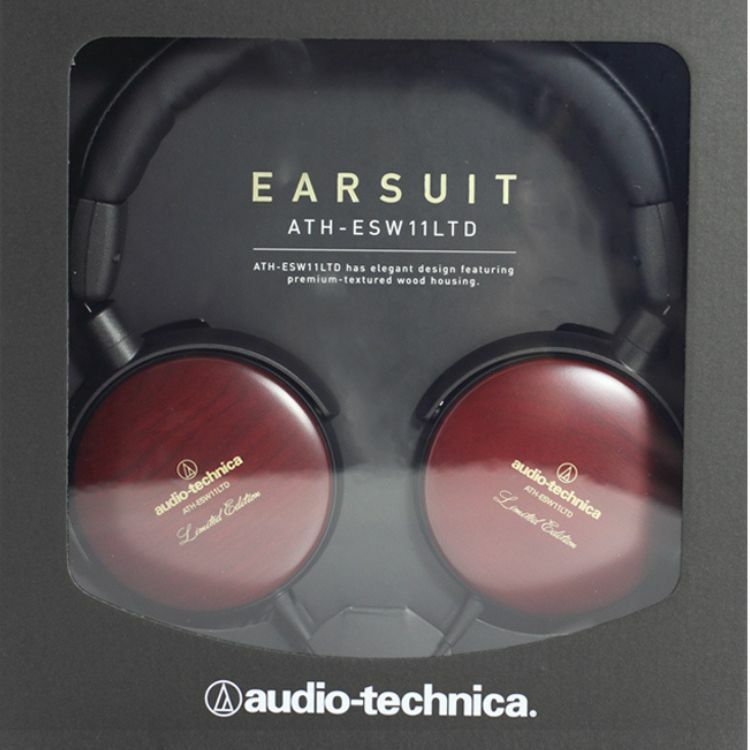 Audio-Technica ATH-ESW11LTD Portable Wooden Headphones