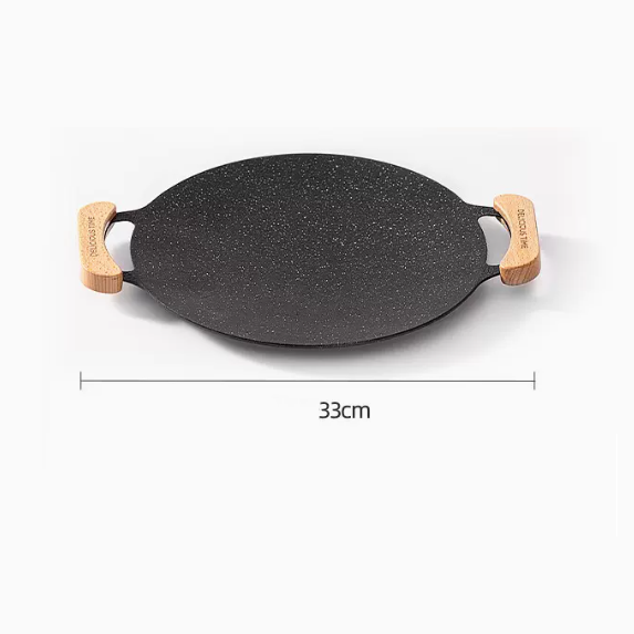 New barbecue plate iron plate utensils (large _ open flame model)