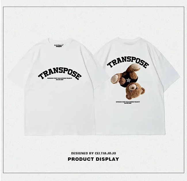 美式熊熊翻轉上衣-兩色