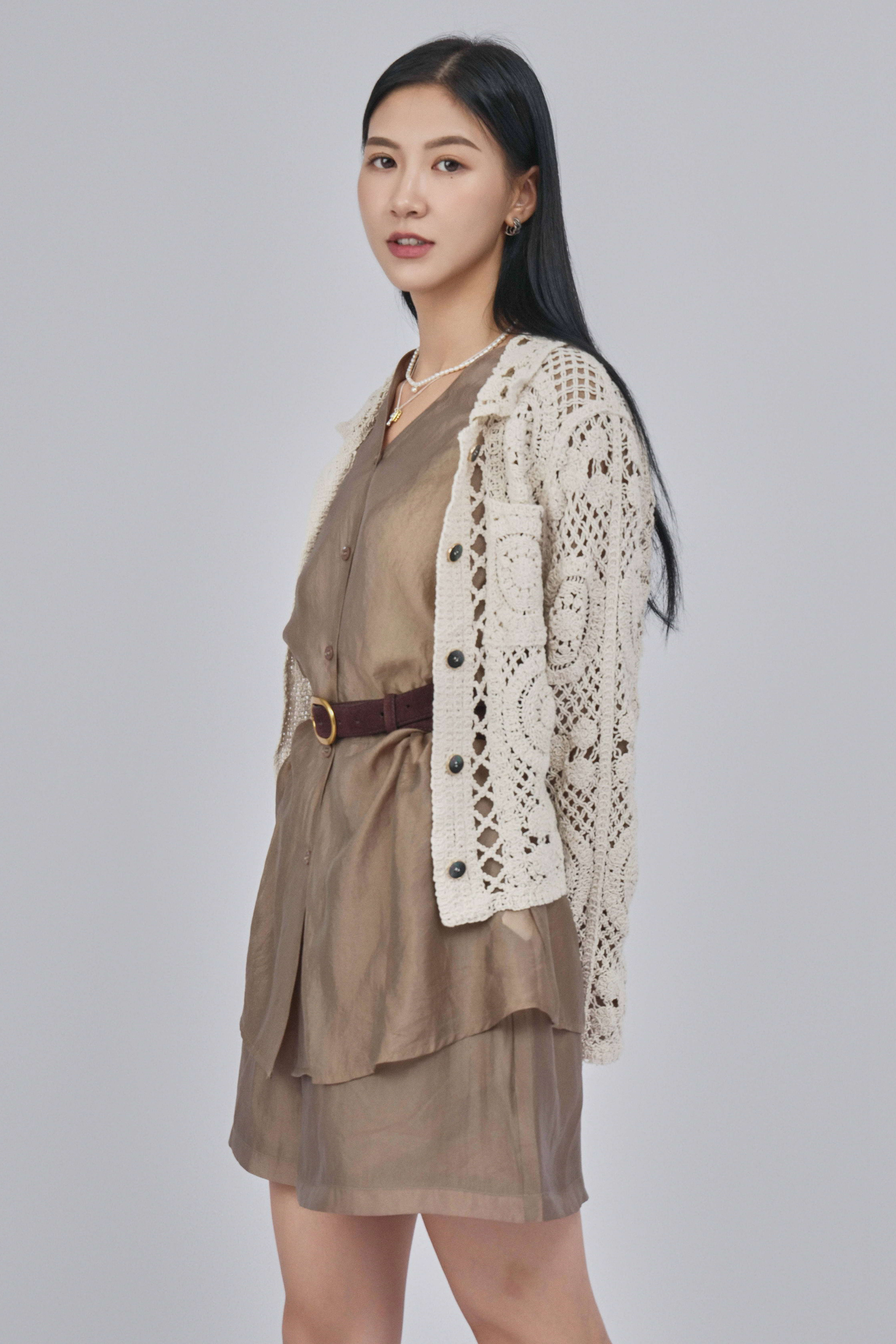 大小圓形紋勾花外套（現貨款式）