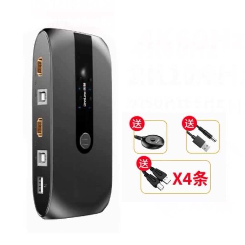 4埠 USB HDMI KVM 4進1 多電腦切換器 4K 60HZ