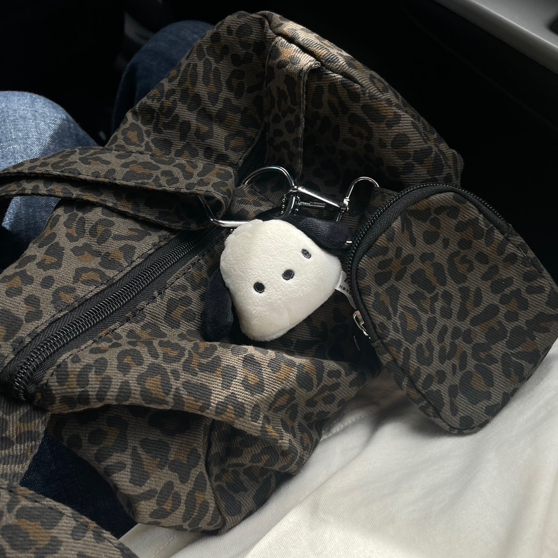 Seoul'豹紋包3.0 (超好裝~贈同款小包) 現/預