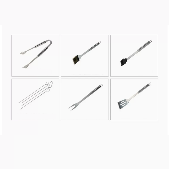 新款韓式燒烤盤炊具套裝（不銹鋼工具套裝6件套）