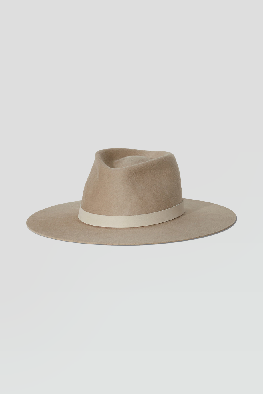 JANESSA LEONÉ｜COLE 皮革飾帶羊毛紳士帽