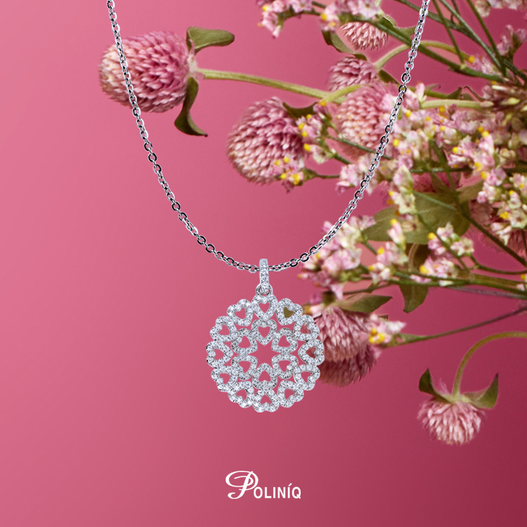 925純銀「愛閃亮」滿鑽款項墜+ 贈白鋼項鍊 (18吋)-ADSNP0157