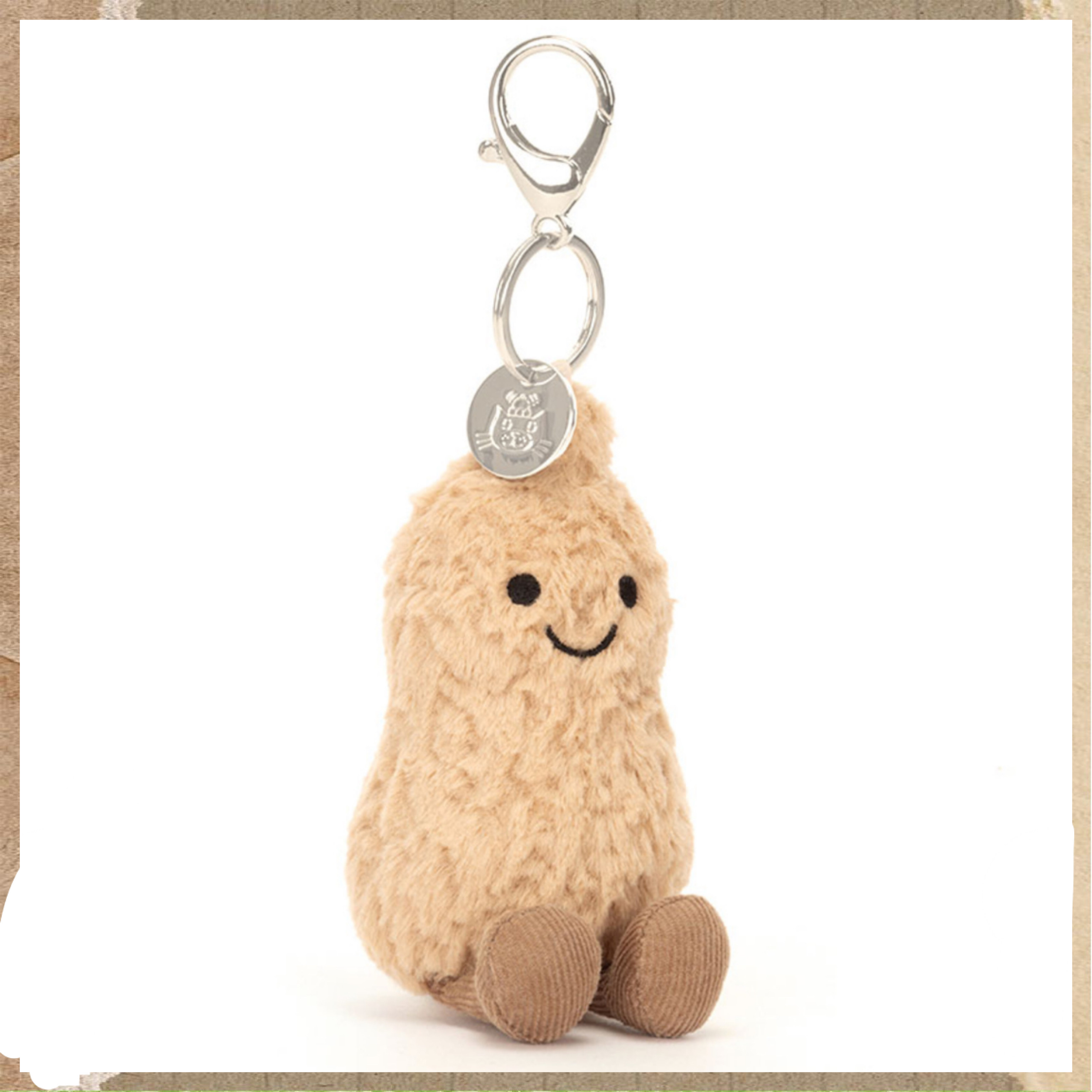[香港現貨] Jellycat Amuseables Peanut Bag Charm