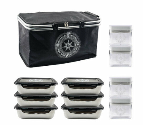 New outdoor camping cutlery picnic basket organizer bag set
