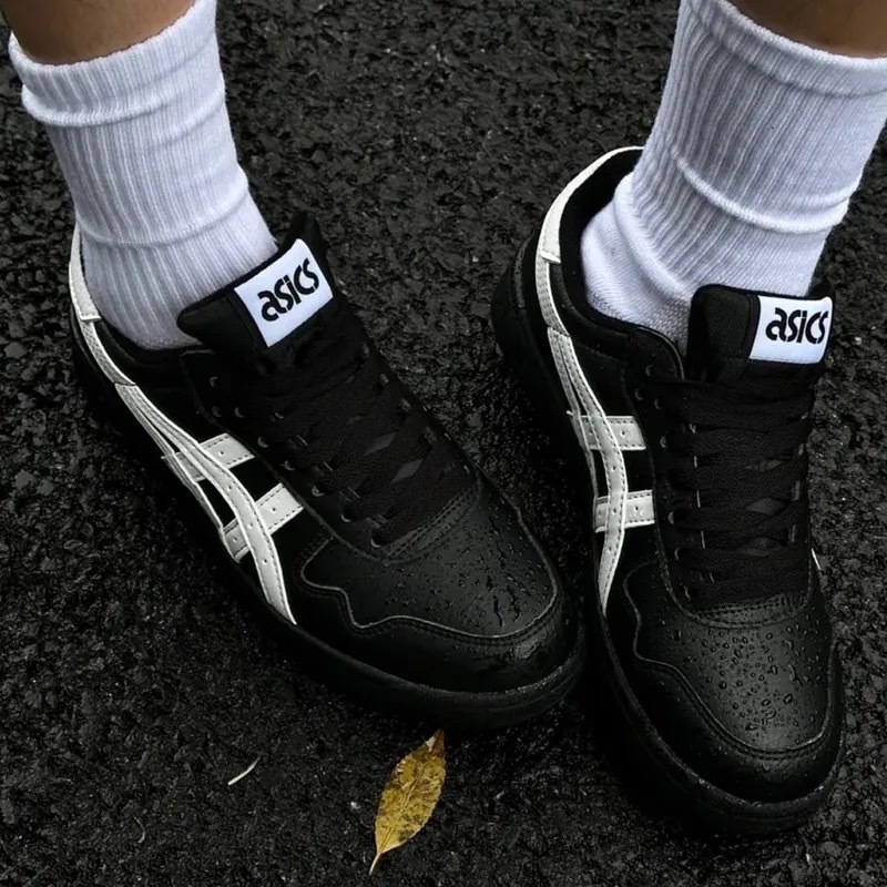 <快速出貨> Asics Japan S 黑色復古皮革板鞋