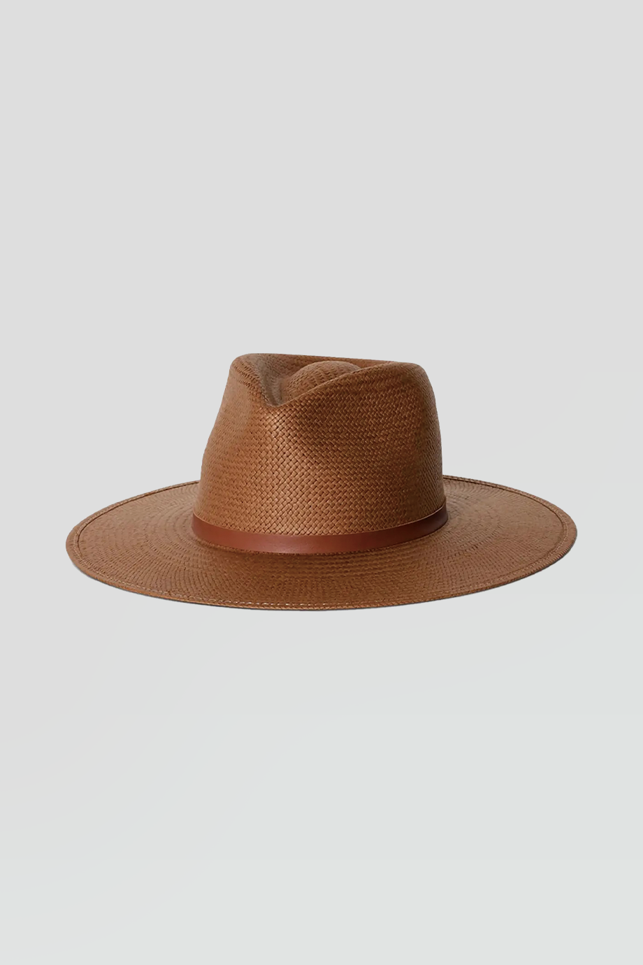 JANESSA LEONÉ｜SHERMAN 藤編皮革飾帶紳士帽