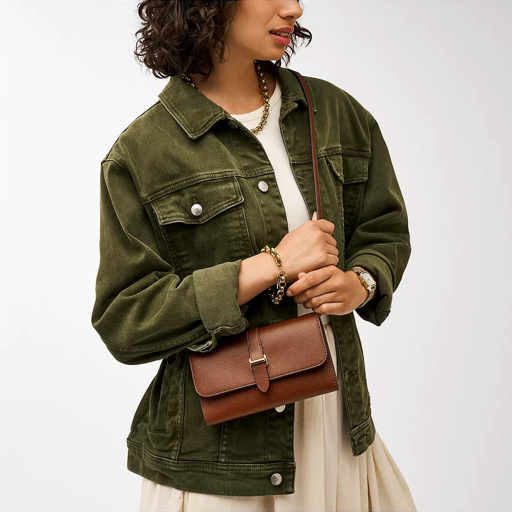 Emery 真皮金釦WOC斜背包 (多色可選)