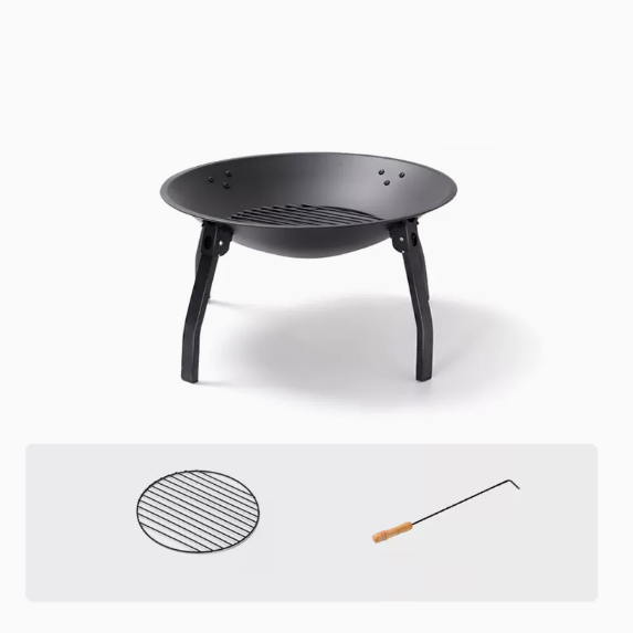 新款炭火圍爐器具全套（折疊圍爐烤火套餐[無烤網]）