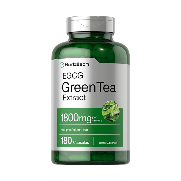 Horbäach EGCG Green Tea Extract 1800mg , 180 Capsules