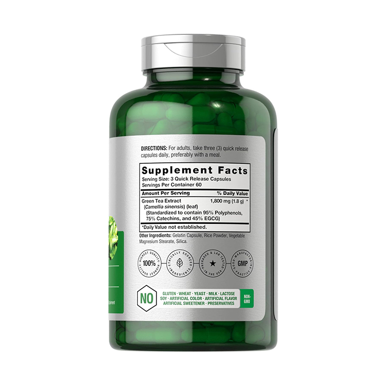 Horbäach EGCG Green Tea Extract 1800mg , 180 Capsules