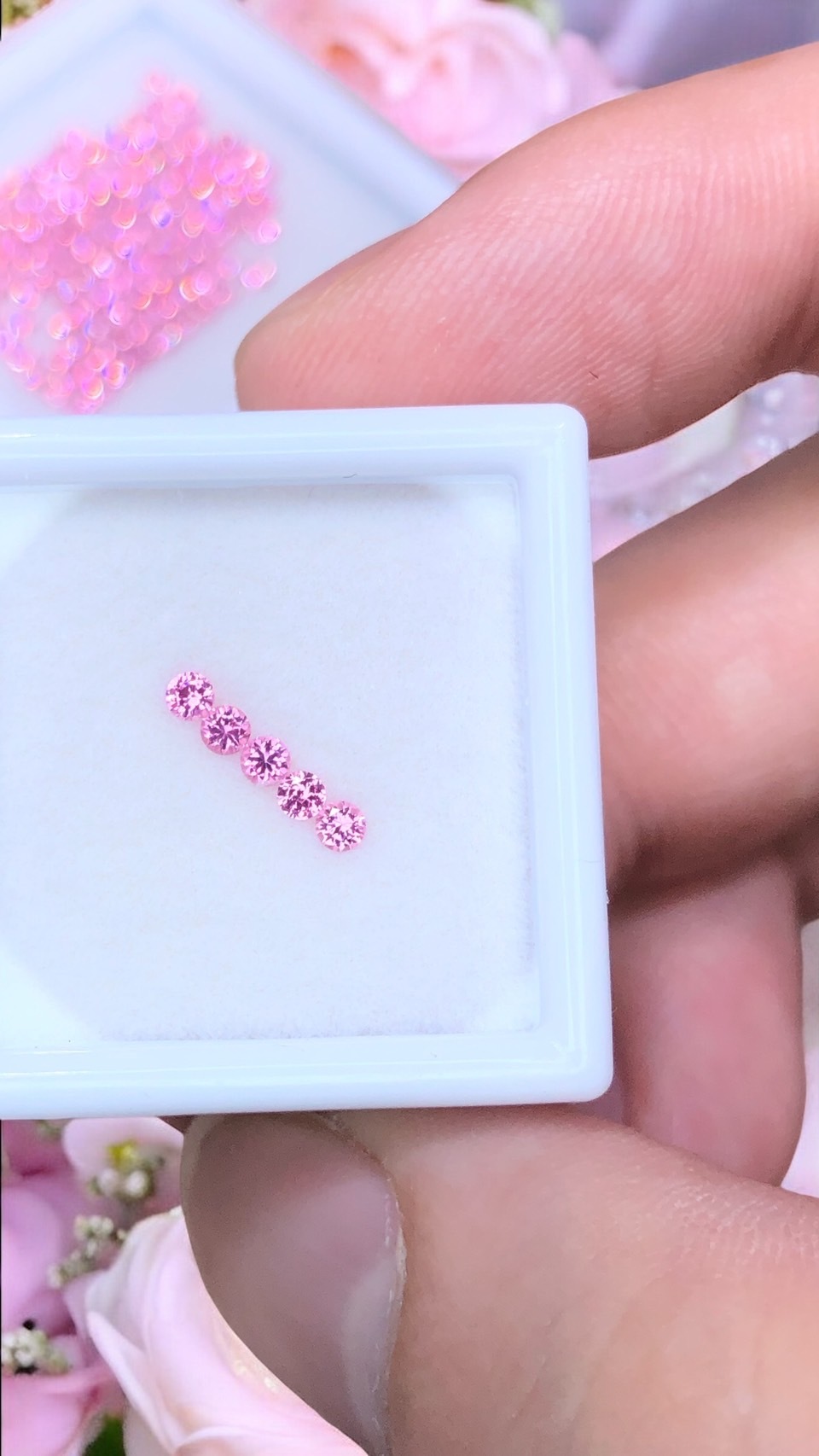 【緬甸．霓虹粉色尖晶石．精切套組】