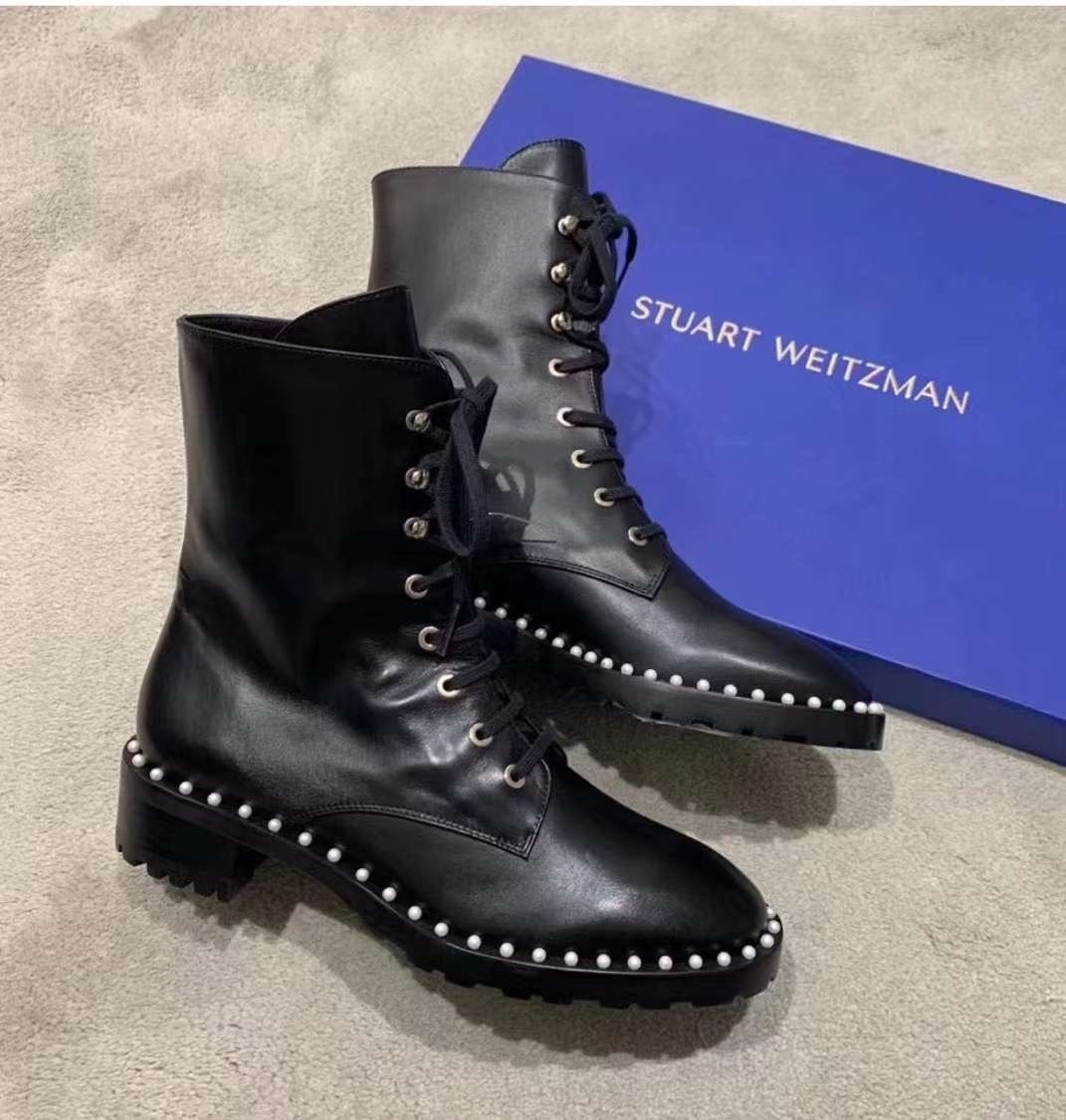 Stuart Weitzman-Allie 珍珠短靴-M