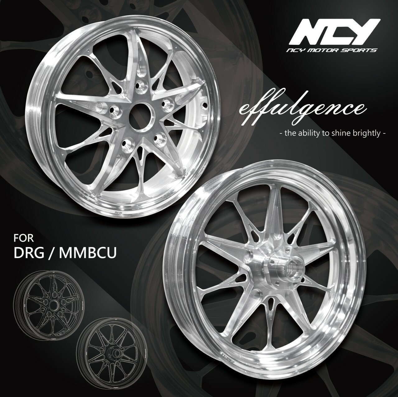 【NCY】N-24 E款 Effulgence 輪框 MMBCU DRG 鍛框