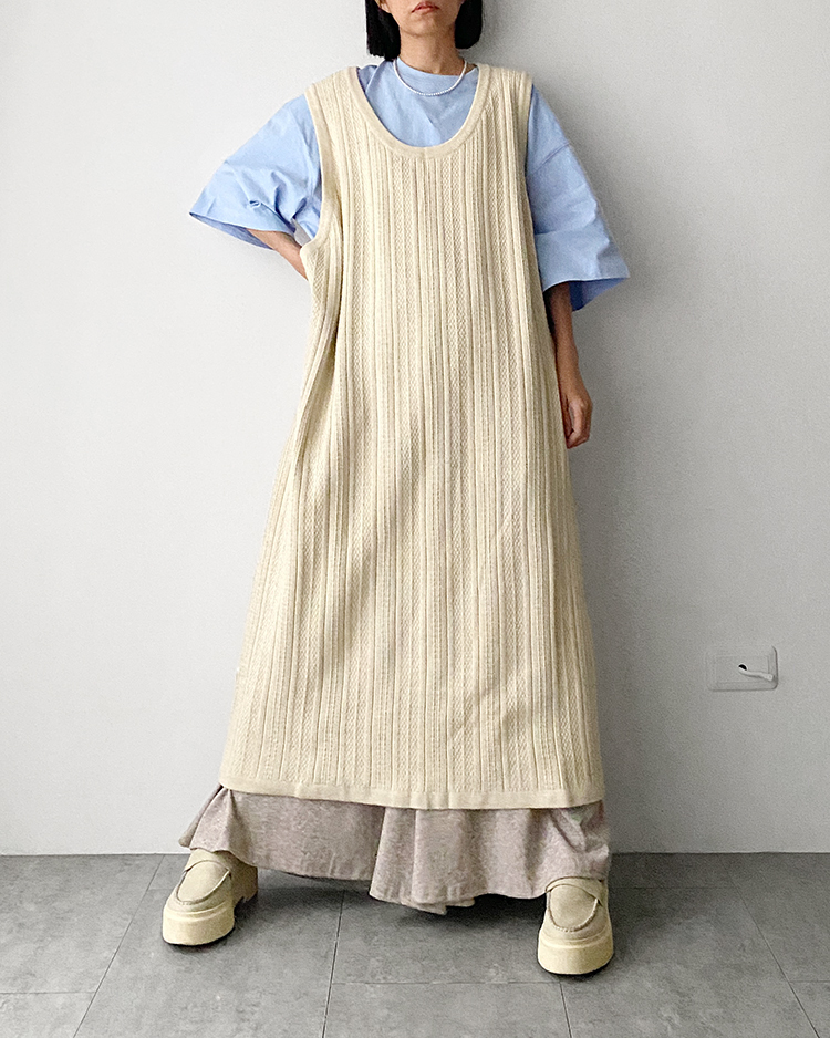 MFD-2615 針織背心洋裝