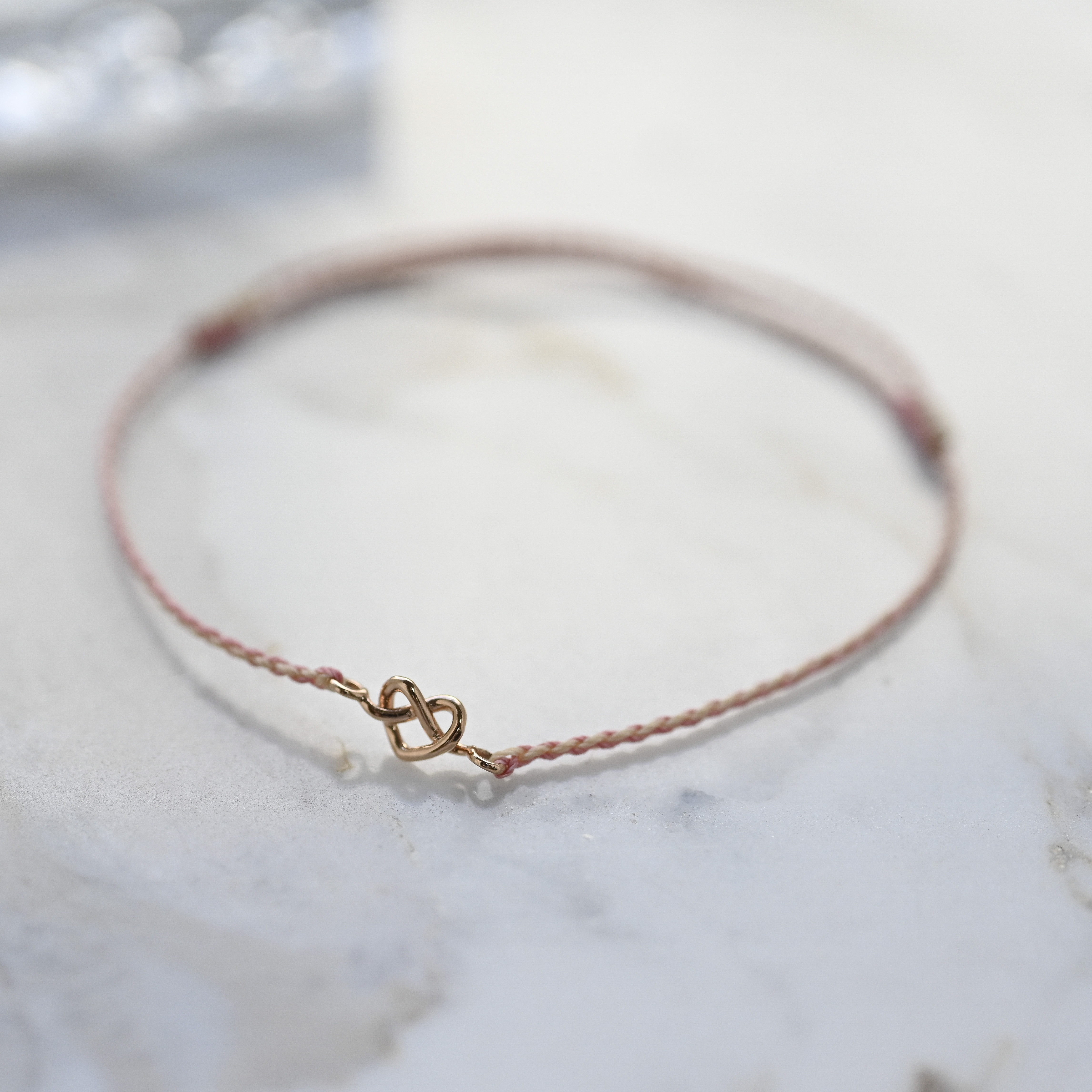 18K Plain Love String Bracelet