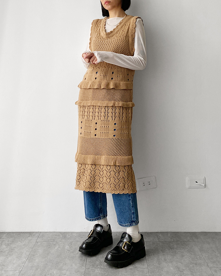 MKD-2606 花邊勾織洋裝