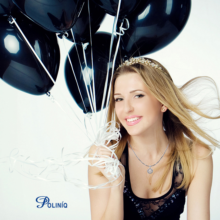 925純銀「微笑 閃爍動感」晶鑽項墜+贈白鋼項鍊 -SDP0060