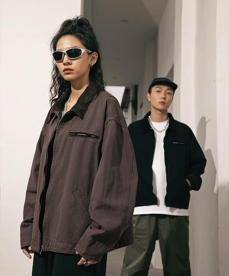 Doupicks 🇯🇵 燈芯絨領底特律外套 日系選品3678