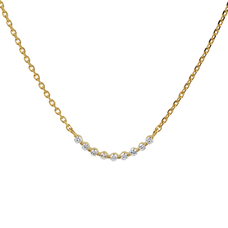 925純銀「Muses 繆思女神」14K金色頸鍊 (精緻款)-SDS0031