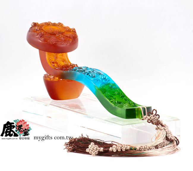 鹿港窯禮品館│前程錦繡好如意：招財進寶琉璃擺飾的運勢與藝術結合