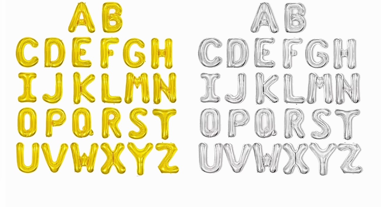 40吋金色/銀色鋁膜字母 👉現貨