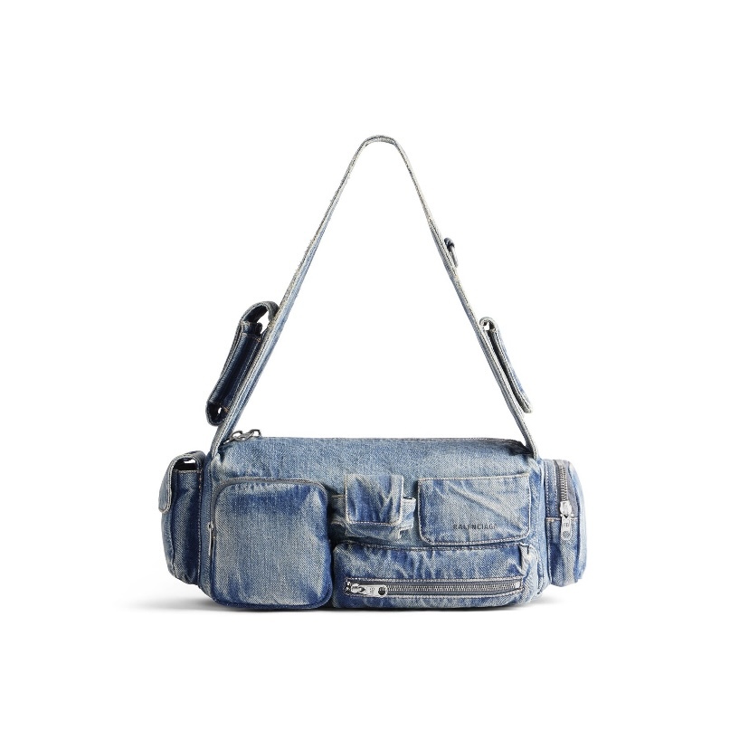 BALENCIAGA Superbusy S Denim Sling 小型 手袋