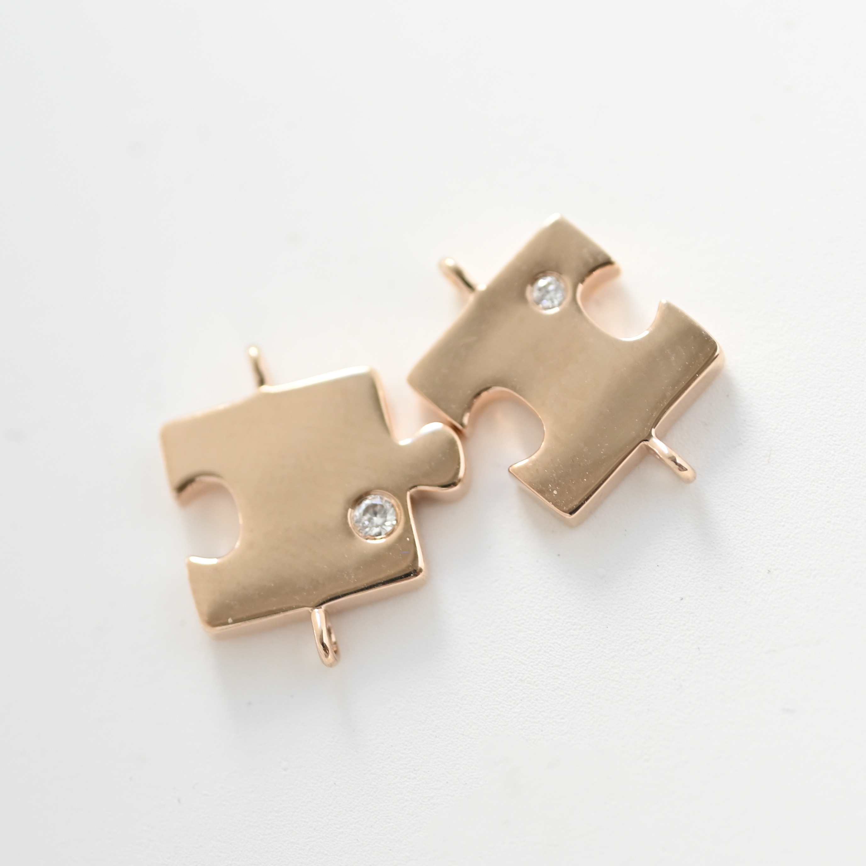 18K Puzzle Diamond String Bracelet