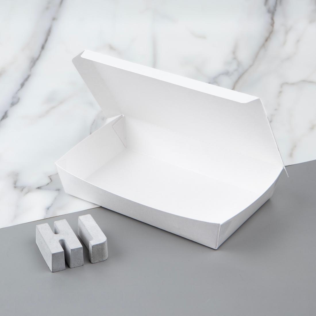 紙餐盒-特大 800ml 白色