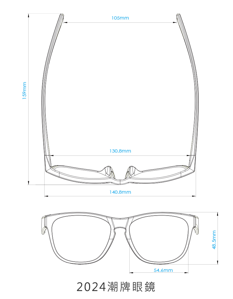 ZIV 2024潮牌眼鏡F74/亮透明茶綠框