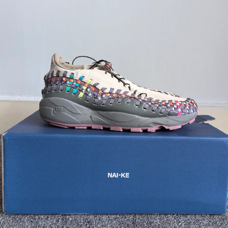 <連線代購商品>男女鞋 NIKE AIR FOOTSCAPE WOVEN 耐克 灰彩虹 低筒休閒鞋【HF0351-120】