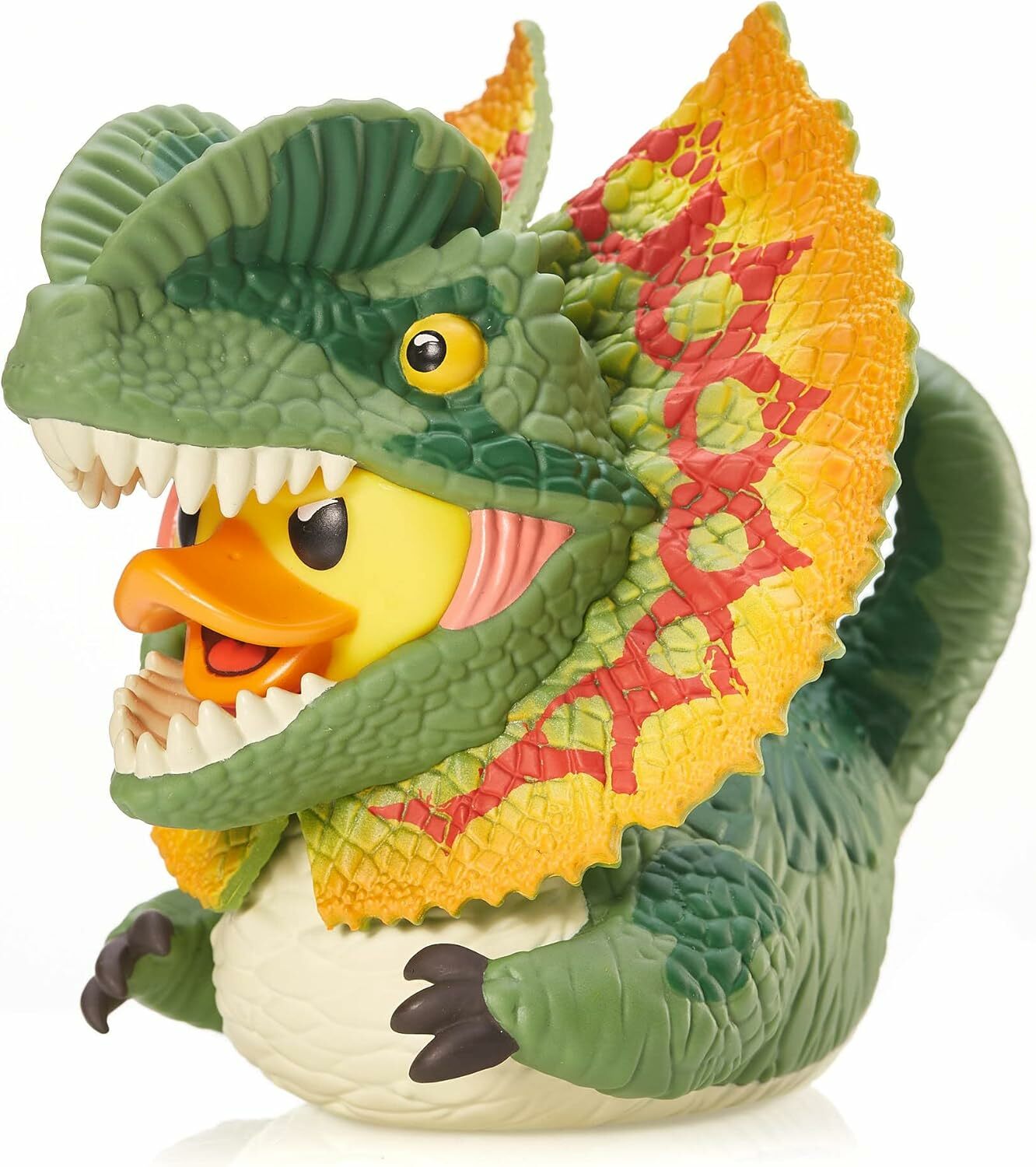 《 TUBBZ 黃色小鴨 》 4吋潮流小鴨/侏儸紀公園-Dilophosaurus 