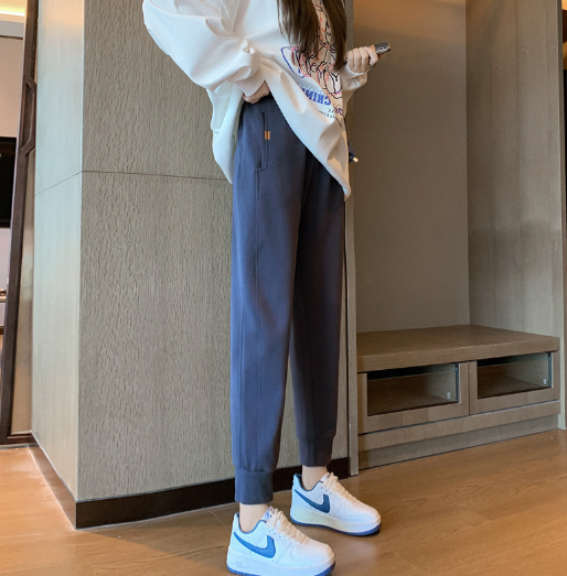 熱推孕婦褲加絨外穿休閒褲【常規款藍色M-3XL碼】（下單後聯絡客服確認發貨尺碼）