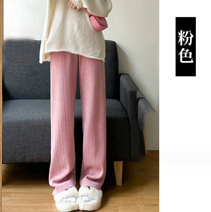 熱推孕婦褲秋冬加絨加厚闊腿褲【常規款粉色M-3XL碼】（下單後聯絡客服確認發貨尺碼）