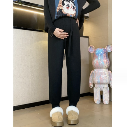 熱推孕婦褲秋冬加絨加厚束腳褲【黑色加絨M-XL碼】（下單後聯絡客服確認發貨尺碼）