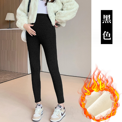 爆款羊羔絨孕婦打底褲【黑色M-2XL碼】（下單後聯絡客服確認發貨尺碼）