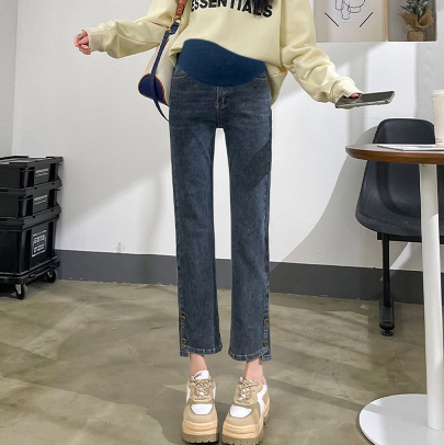 爆款孕婦牛仔褲【黑色M-3XL碼】（下單後聯絡客服確認發貨尺碼）