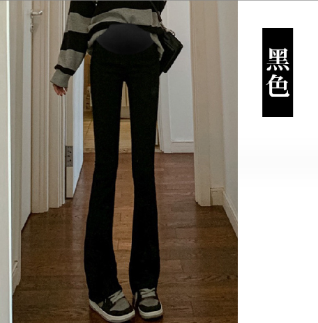 爆款孕婦牛仔褲【9230常規純黑色M-2XL碼】（下單後聯絡客服確認發貨尺碼）