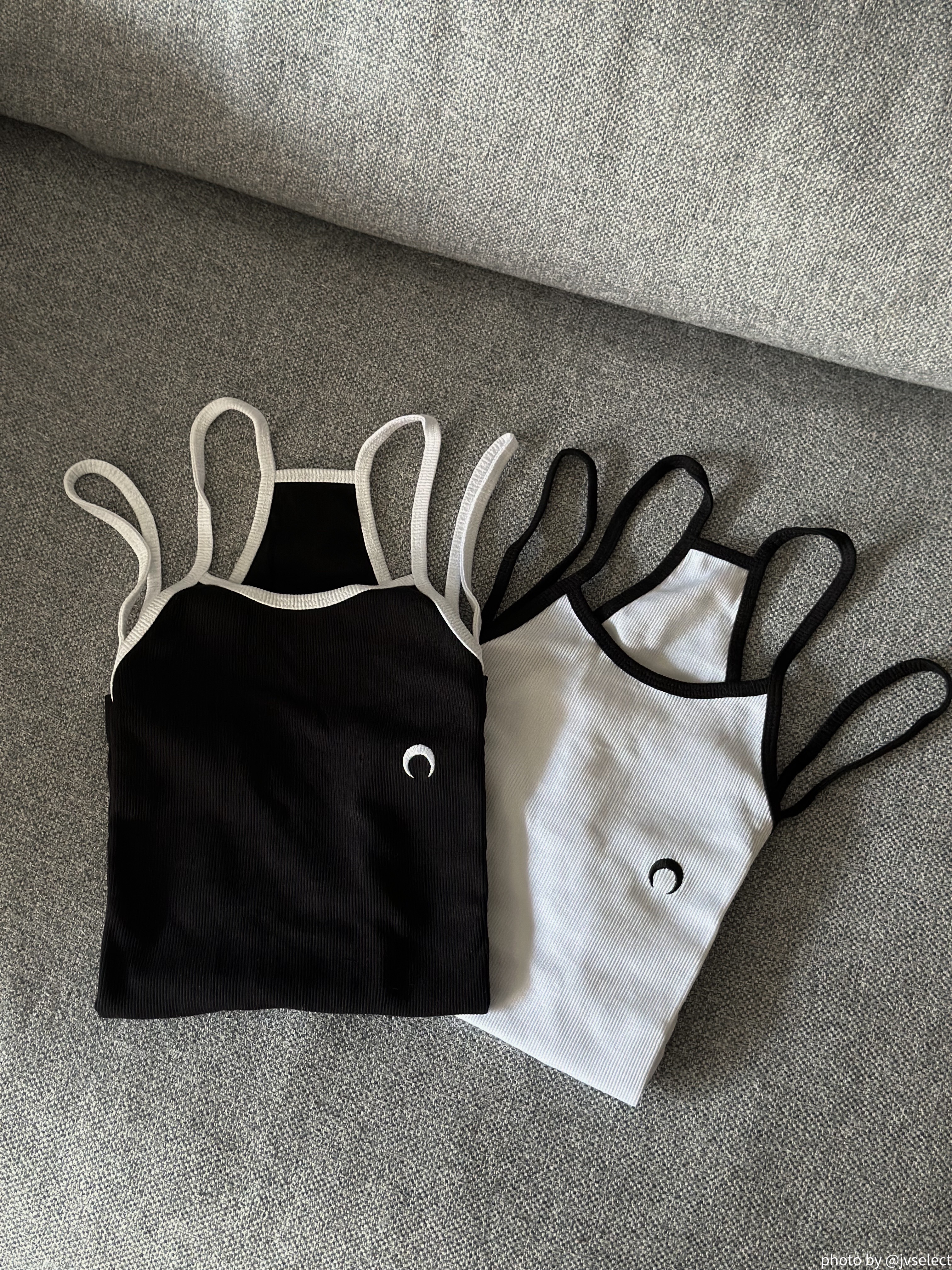 MARINE SERRE ブラック Tennis Court キャミソール Marine Serre Tennis Court Top