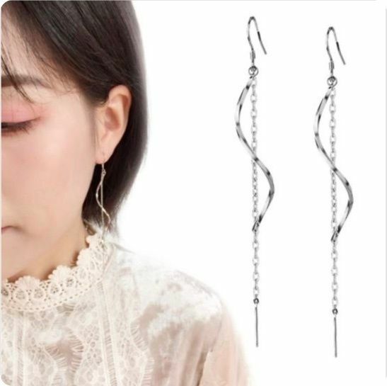 新款韓版時尚流蘇耳釘耳環（14#鏈條波浪）