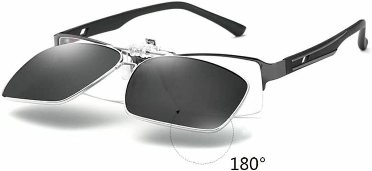 熱賣可上翻太陽眼鏡夾片(黑) Polarized