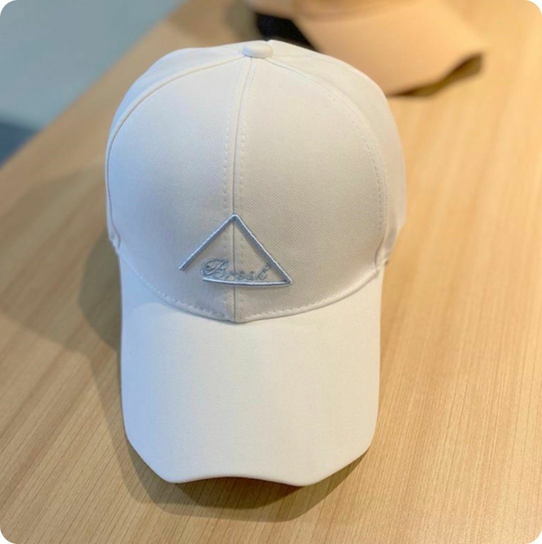 熱賣男女韓版新款棒球帽 鴨舌帽 遮陽防曬彎帽檐帽子(白色)