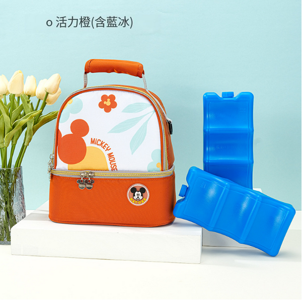 熱推便攜式背奶包(活力橙【含藍冰】）