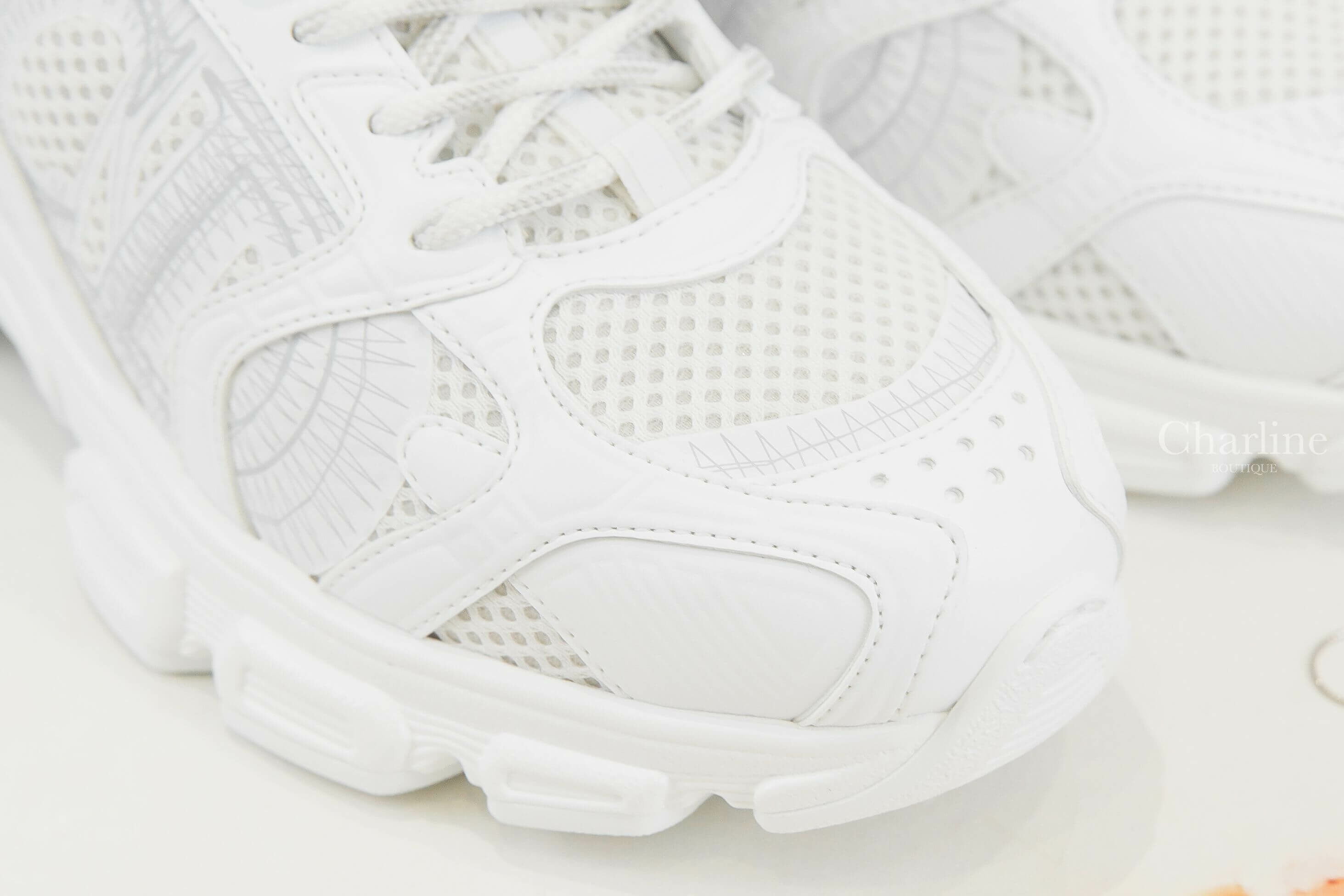 Dior Dior Chrono Sneaker 白色CD網眼拼小牛皮運動鞋